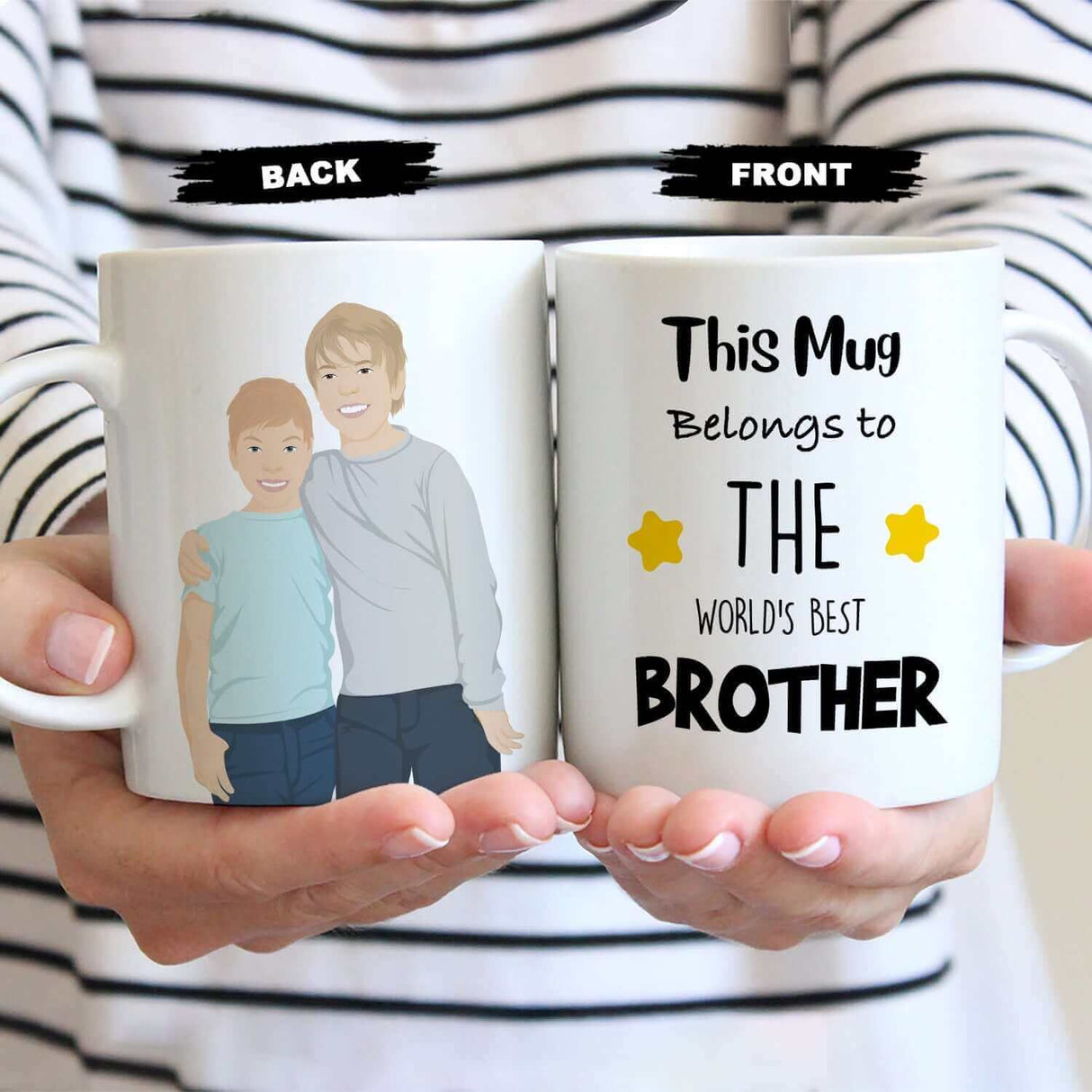 Worlds Best Brother Mug Personalized