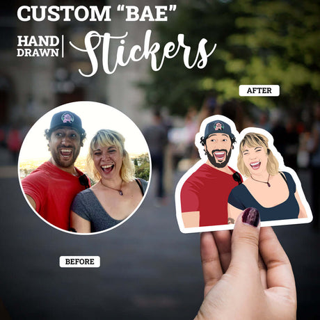 Custom BF GF BAE couples Stickers