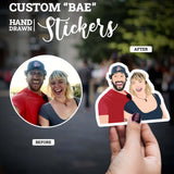 Custom BF GF BAE couples Stickers