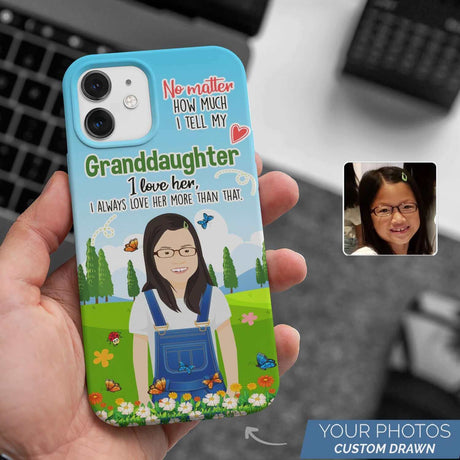 I Love My Granddaughter Phone Case Personalized