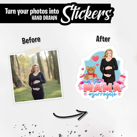 Personalized Surrogate Mother Stickers