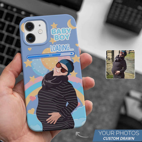 Baby Boy Loading Phone Case Personalized