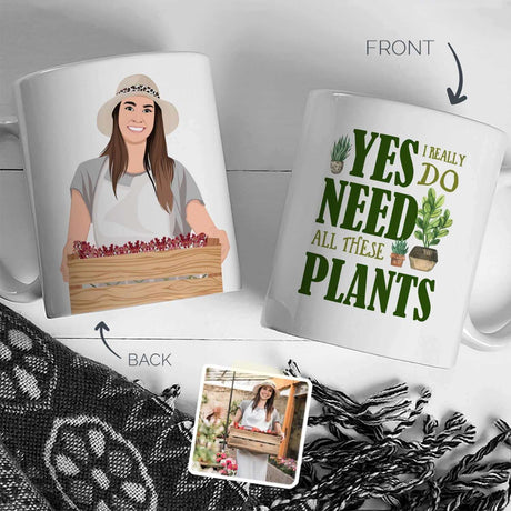 Personalized Plant Lady Mug
