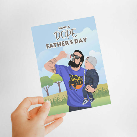 Personalized Fathers Day Card