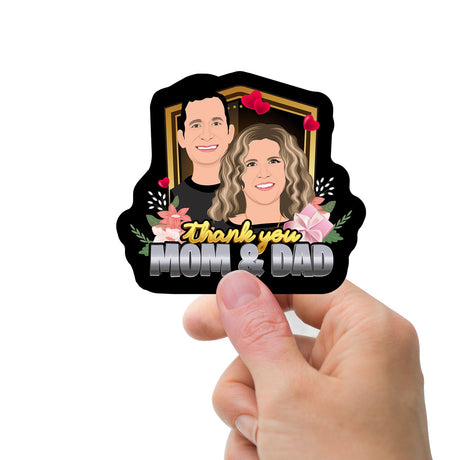 Personalized Family Stickers Mom and Dad