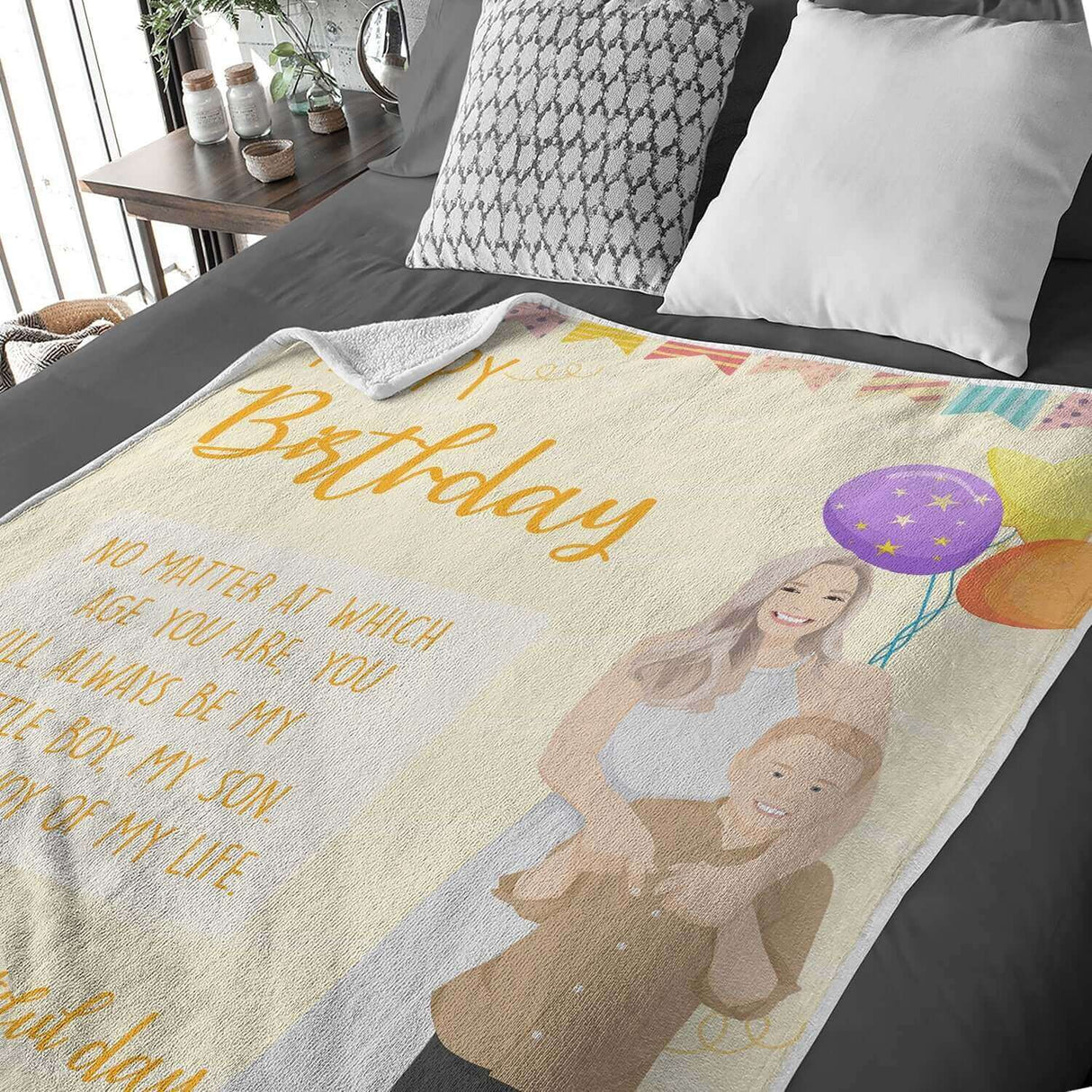 Happy Birthday Blanket Personalized