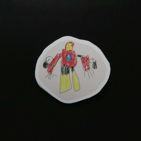 Personalized Child Drawing Stickers