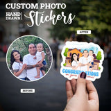 Congratulations on New Home Sticker Personalized