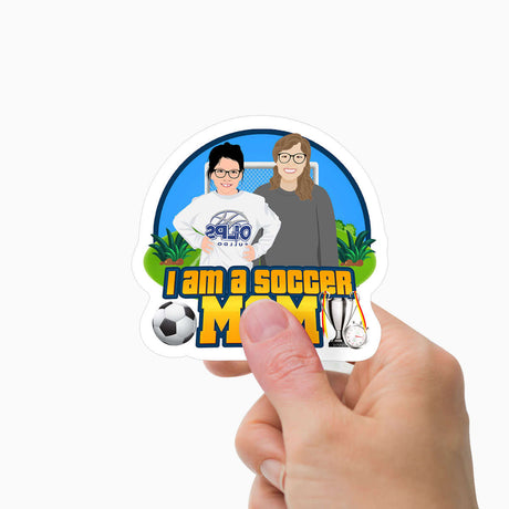 I'm a Soccer Mom Sticker Personalized