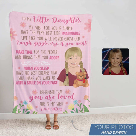 Personalized To My Daughter Blanket From Mom