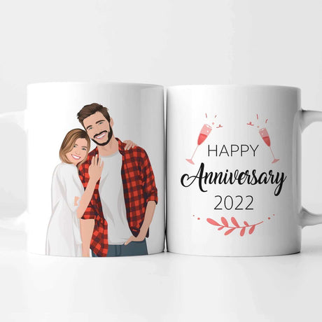 Happy Anniversary Mug Personalized