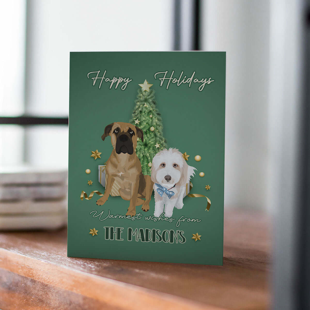 Personalized Dog Holiday Card