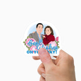 Best Wishes on Your Day Sticker Personalized