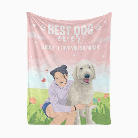 Best Dog Ever Blanket Personalized