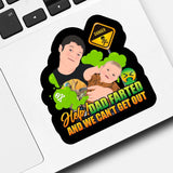 Help Dad Farted Sticker Personalized