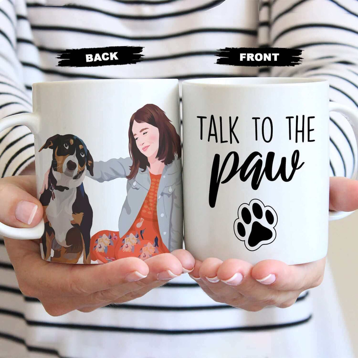 Talk to the Paw Mug Personalized