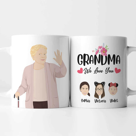 Personalized Coffee Mug with Grandkids Names