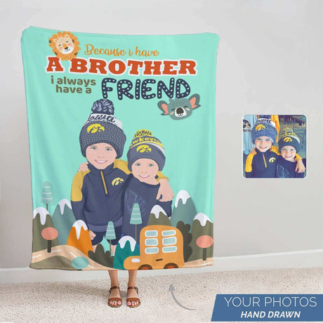 Personalized Little Brother Blanket