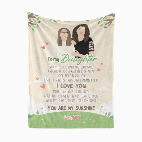Personalized To My Daughter Blanket Love Mom