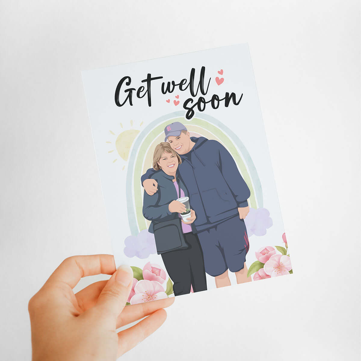 Personalized Get Well Soon Card