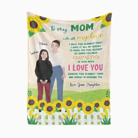 Personalized To My Mom Blanket From Daughter