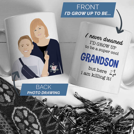 Super Cool Grandson Mug Personalized