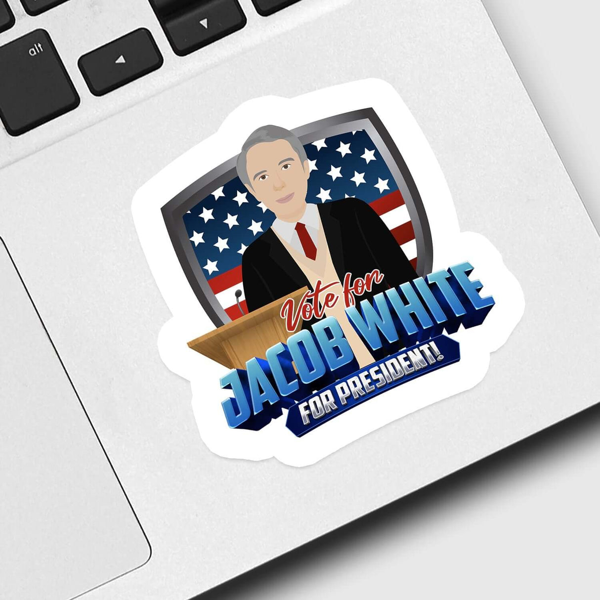 Personalized Vote For President Sticker