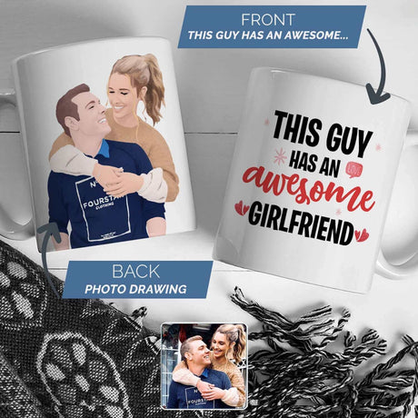 Personalized My Girlfriend is Awesome Mug