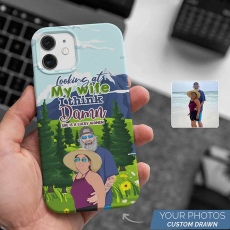 Looking At My Wife Phone Case Personalized