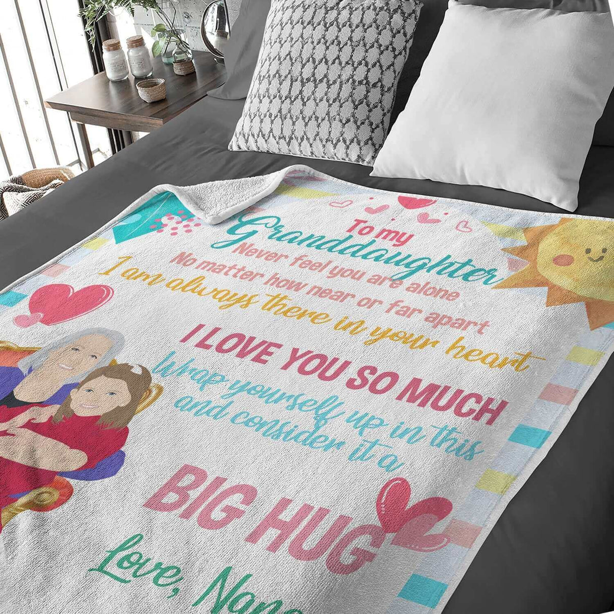 Personalized Granddaughter Blanket From Nana