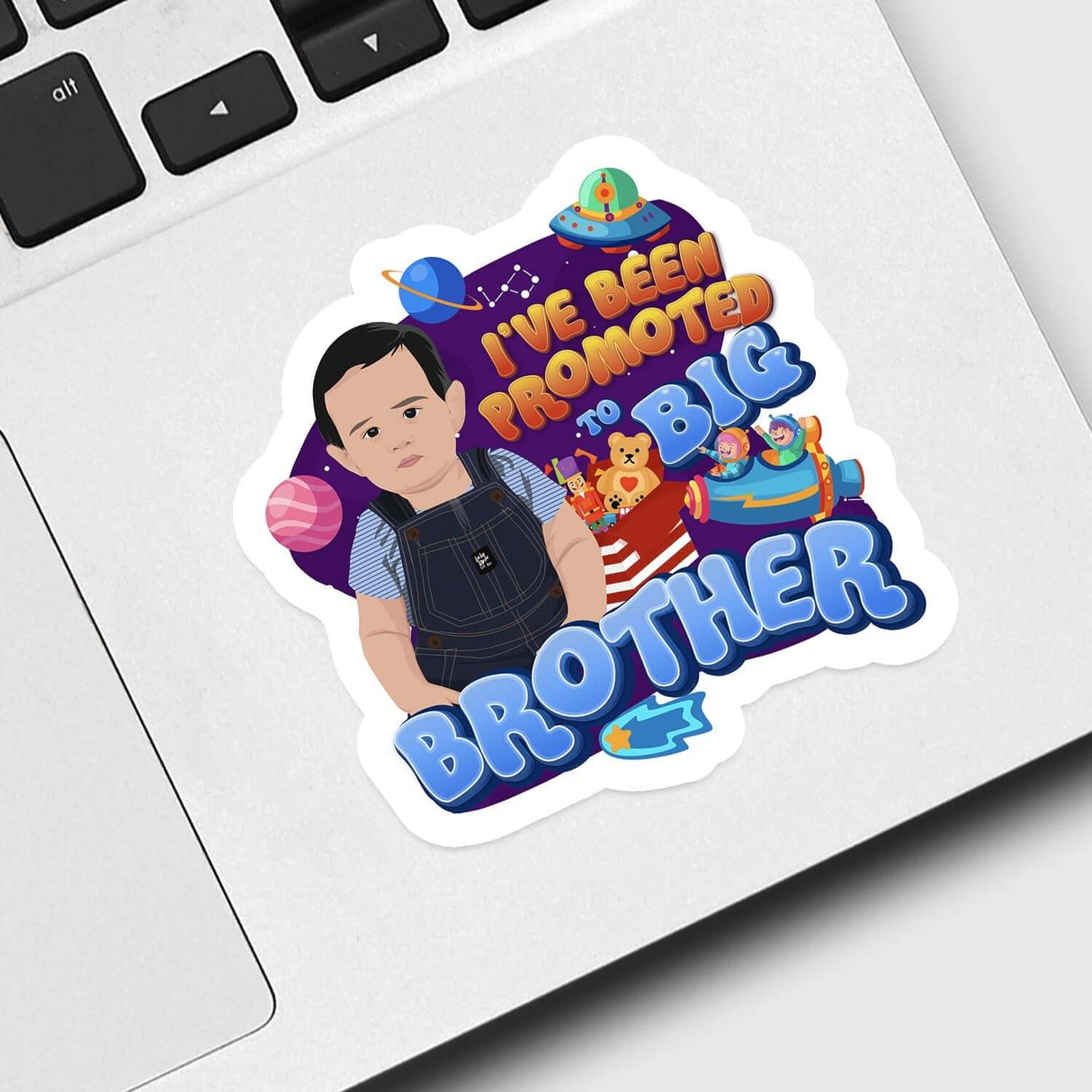 Promoted to Big Brother Sticker Personalized