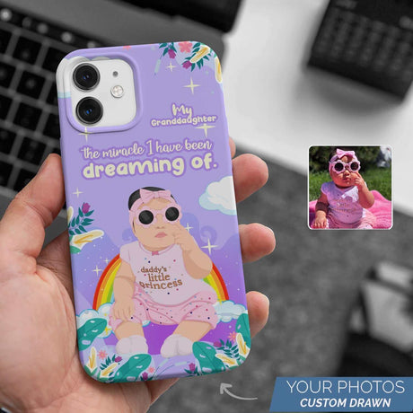 My Granddaughter is a Miracle Phone Case Personalized