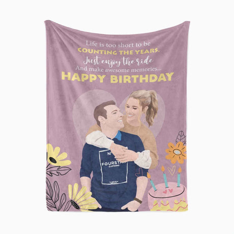 Personalized Photo Blanket for Birthday