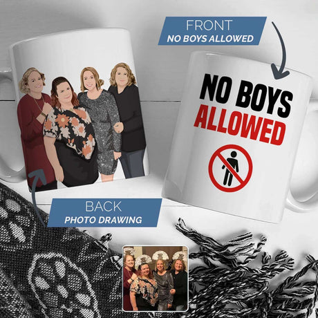 No Boys Allowed Mug Personalized