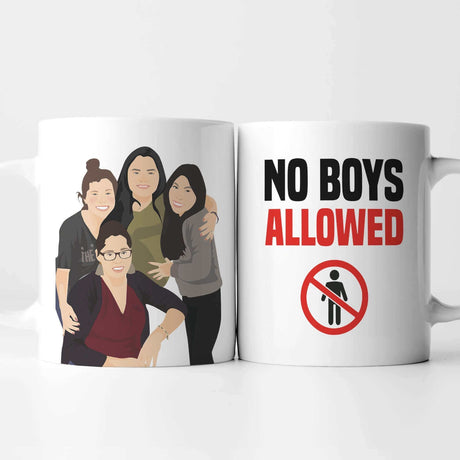 No Boys Allowed Mug Personalized
