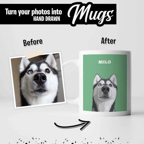 Custom Dog Portrait Mug