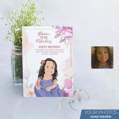 Personalized Birthday Girl Card