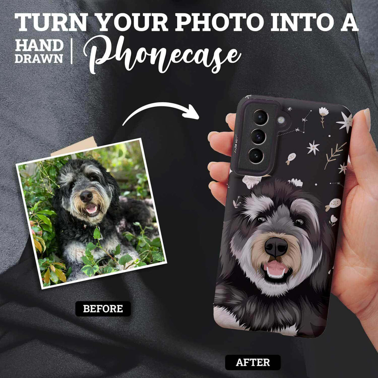 Personalized Boho Dog Pattern Phone Case