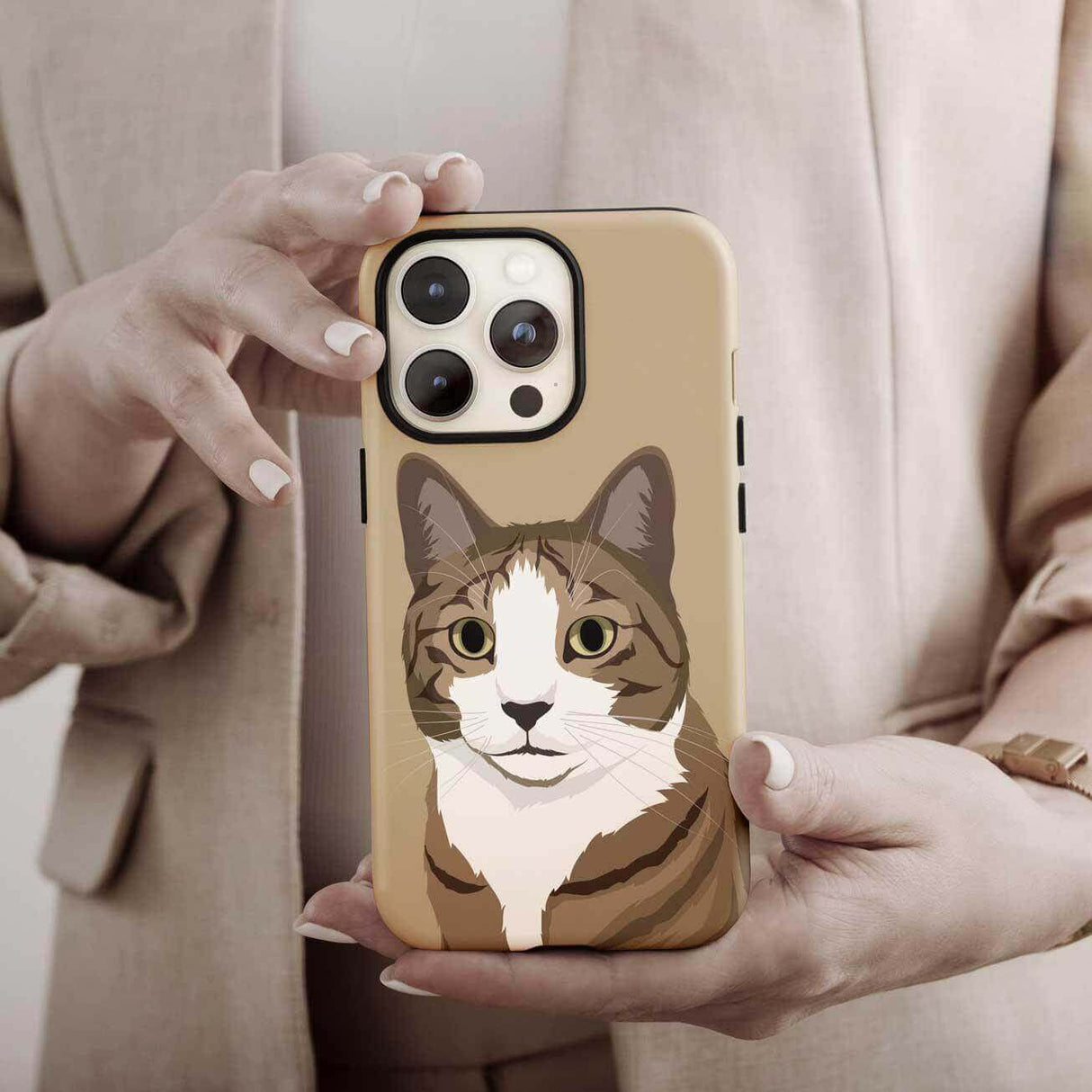 Personalized Cat Portrait Phone Case
