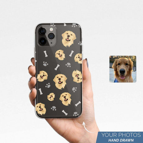 Personalized Hand-Drawn Dog Face Phone Case