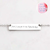 Personalized Handwriting Bar Necklace