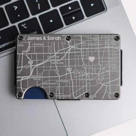 Personalized Where we Met Map Wallet