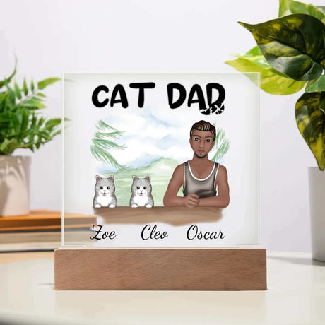 Cat Dad Acrylic Plaque