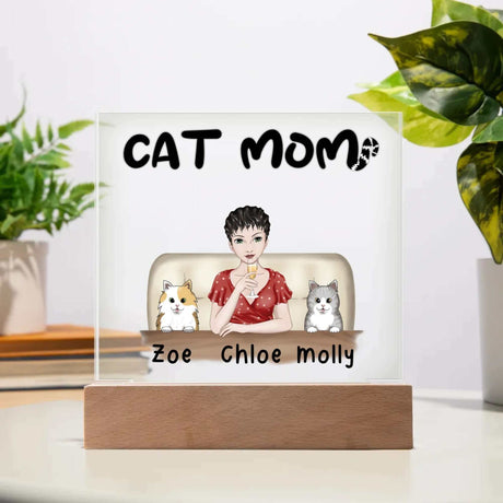 Cat Mom Acrylic Plaque