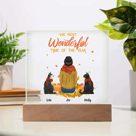 The Most Wonderful Time of The Year Acrylic Square Plaque