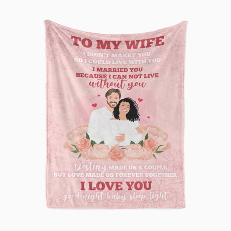 To My Wife Blanket Personalized
