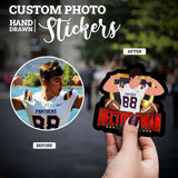 School Sports Football Name & Year Personalized Sticker