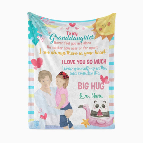 Personalized Granddaughter Blanket From Nana