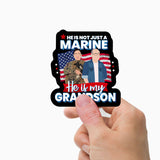 Custom Marine Grandson Stickers