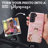 I Cherish My Granddaughter Phone Case Personalized